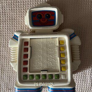 Alphie II Playskool Robot Educational Robot Toy w/ cards *vintage*